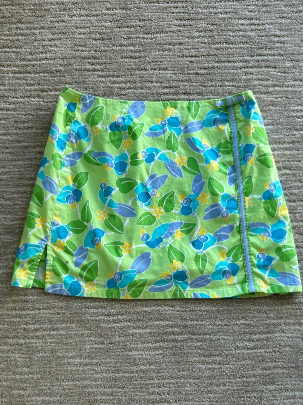 Vintage Lilly Pulitzer Skort ~ 8 ~ Bow & Trim Detail ~ Birds